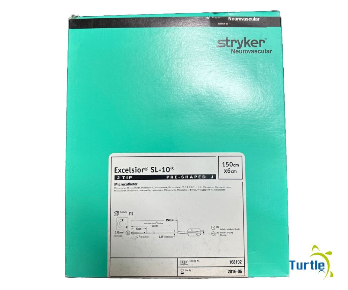 STRYKER Neurovascular Excelsior SL-10 2 TIP PRE-SHAPED J Microcatheter 150cm x 6cm REF 168192 EXPIRED