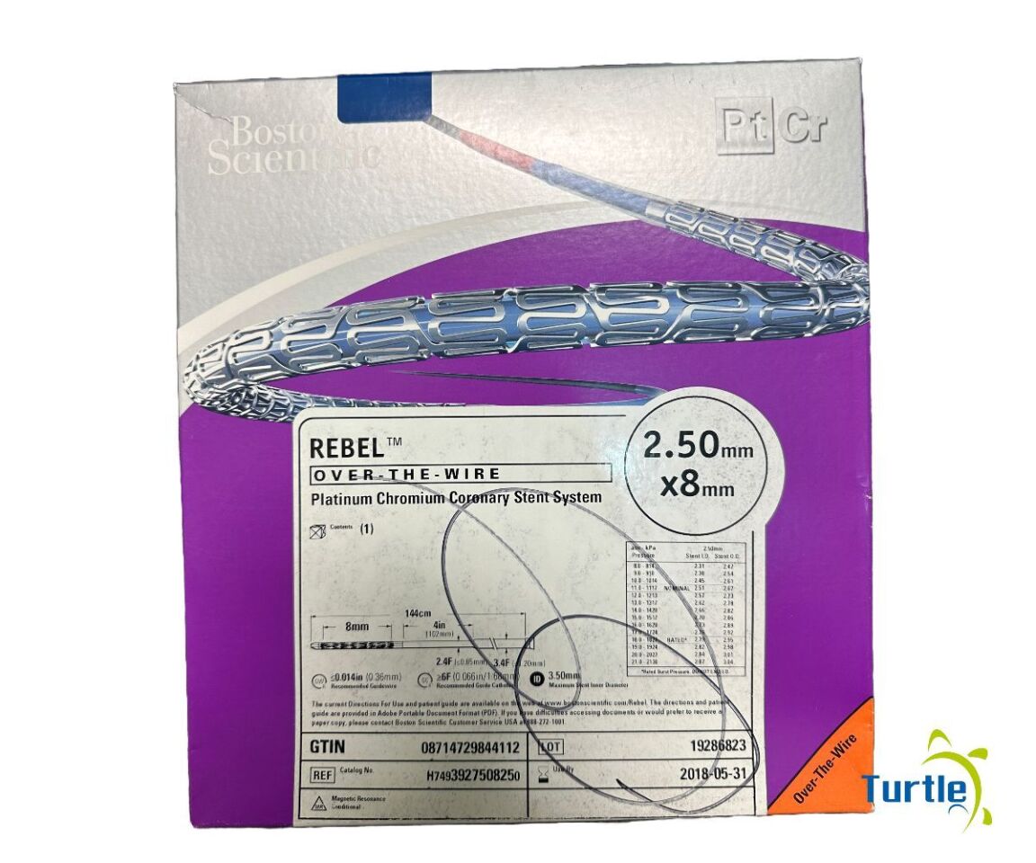 Boston Scientific REBEL OVER-THE-WIRE Platinum Chromium Coronary Stent System 2.50 mm x 8 mm REF H7493927508250 EXPIRED