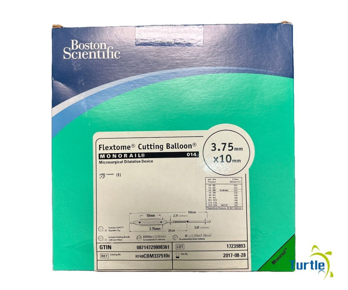 Boston Scientific Flextome Cutting Balloon MONORAIL 014 Microsurgical Dilatation Device 3.75mm x10mm REF H749CBM3375100 EXPIRED