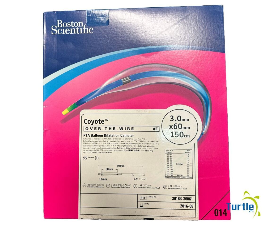 Boston Scientific Coyote OVER-THE-WIRE 4F PTA Balloon Dilatation Catheter 3.0mm x 60mm 150cm REF 39186-30061 EXPIRED