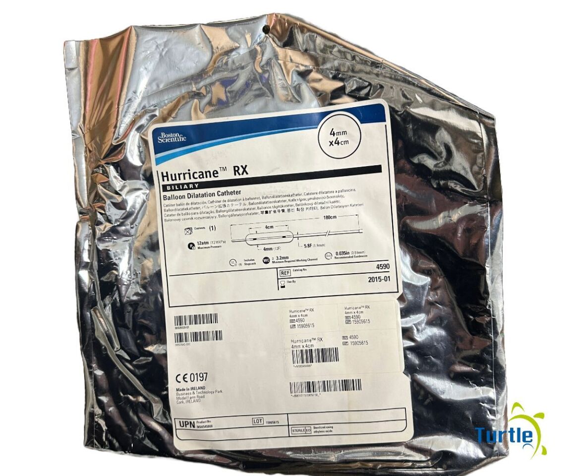 Boston Scientific Hurricane RX BILIARY Balloon Dilatation Catheter 4mm x 4cm REF 4590 EXPIRED
