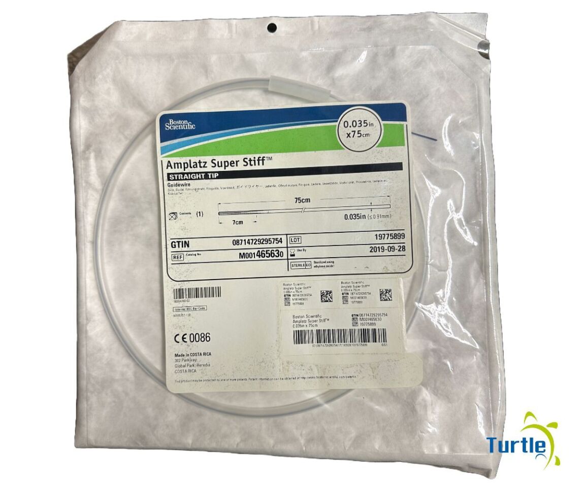 Boston Scientific Amplatz Super Stiff STRAIGHT TIP GUIDEWIRE 0.035in x 75cm REF M001465630 EXPIRED