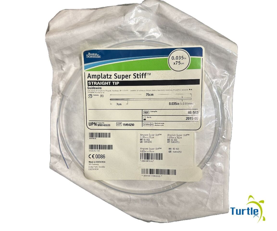 Boston Scientific Amplatz Super Stiff STRAIGHT TIP GUIDEWIRE 0.035in x 75cm REF 46-563 EXPIRED