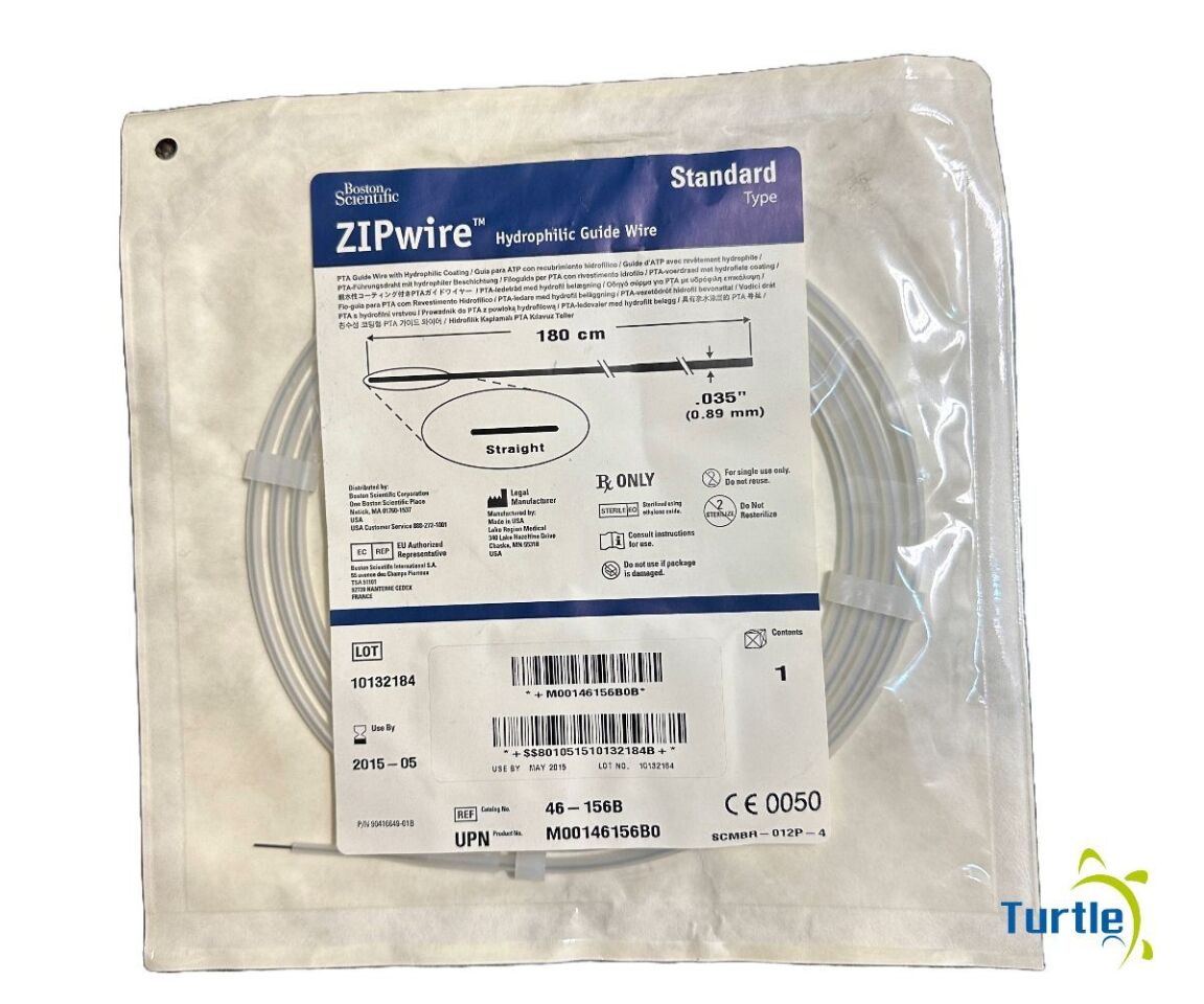 Boston Scientific ZIPwire Hydrophilic Guide Wire Standard Type 180 cm .035in REF 46-156B EXPIRED