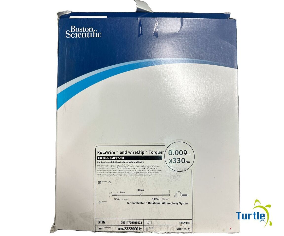 Boston Scientific RotaWire and wireClip Torquer Guidewire and Guidewire Manipulation 0.009 in x 330cm REF H802232390012 EXPIRED