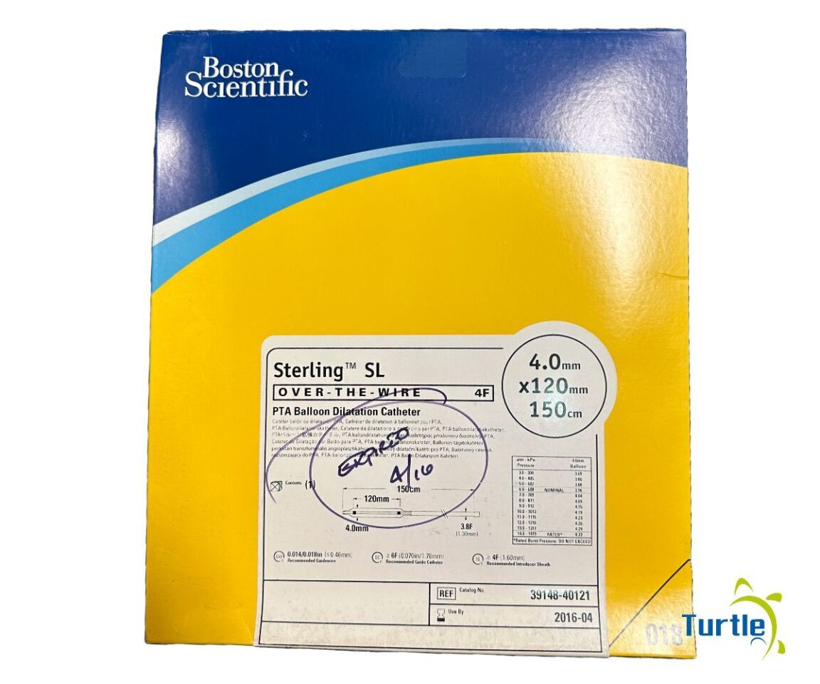Boston Scientific Sterling OVER-THE-WIRE 4F PTA Balloon Dilatation Catheter 4.0mm x 120mm 150cm REF 39148-40121 EXPIRED