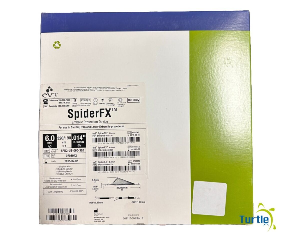 ev3 SpiderFX Embolic Protection Device 6.0mm 320/190 cm .014in REF SPD2-US-060-320 EXPIRED