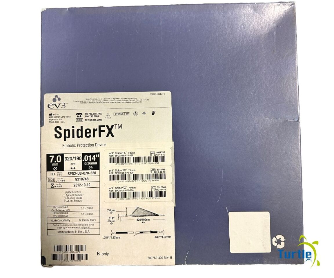 ev3 SpiderFX Embolic Protection Device 7.0mm 320/190 cm .014in REF SPD2-US-070-320 EXPIRED