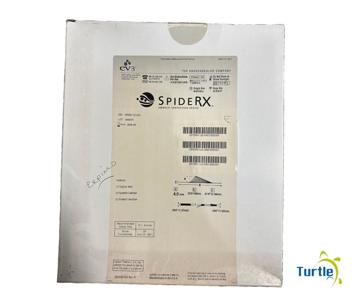 ev3 SpiderRX Embolic Protection Device 4.0mm 320/190 cm .014in REF SPDRX-US-040 EXPIRED