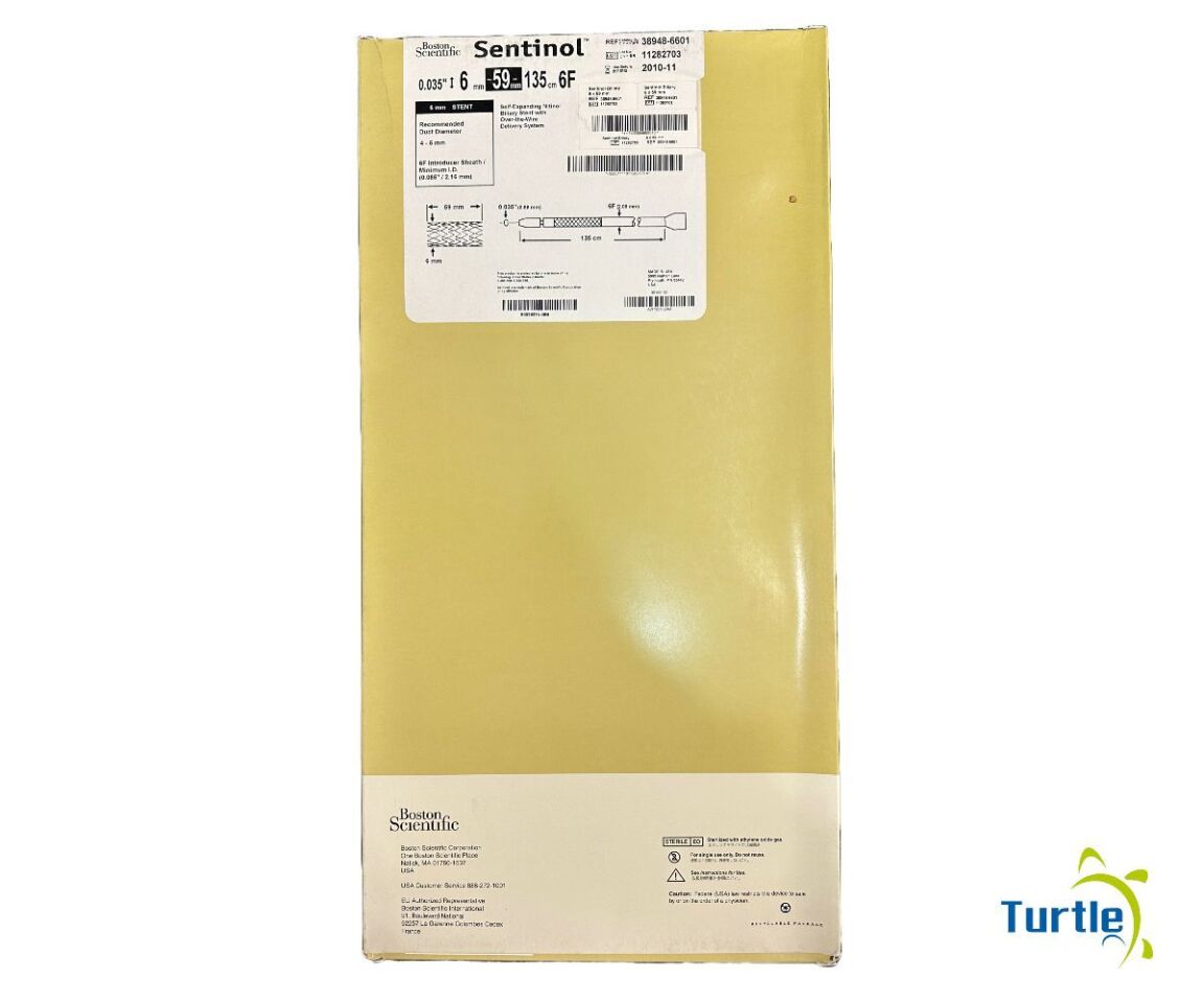 Boston Scientific Sentinol Biliary Stent 0.035in 6mm 59mm 135cm 6F REF 38948-6601 Expired