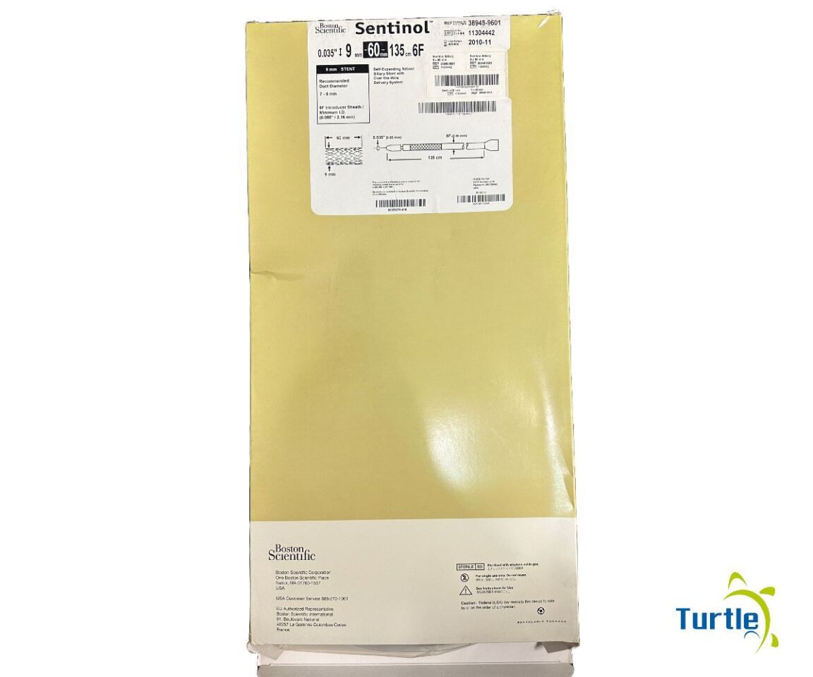 Boston Scientific Sentinol Biliary Stent 0.035in 9mm 60mm 135cm 6F REF 38948-9601 Expired