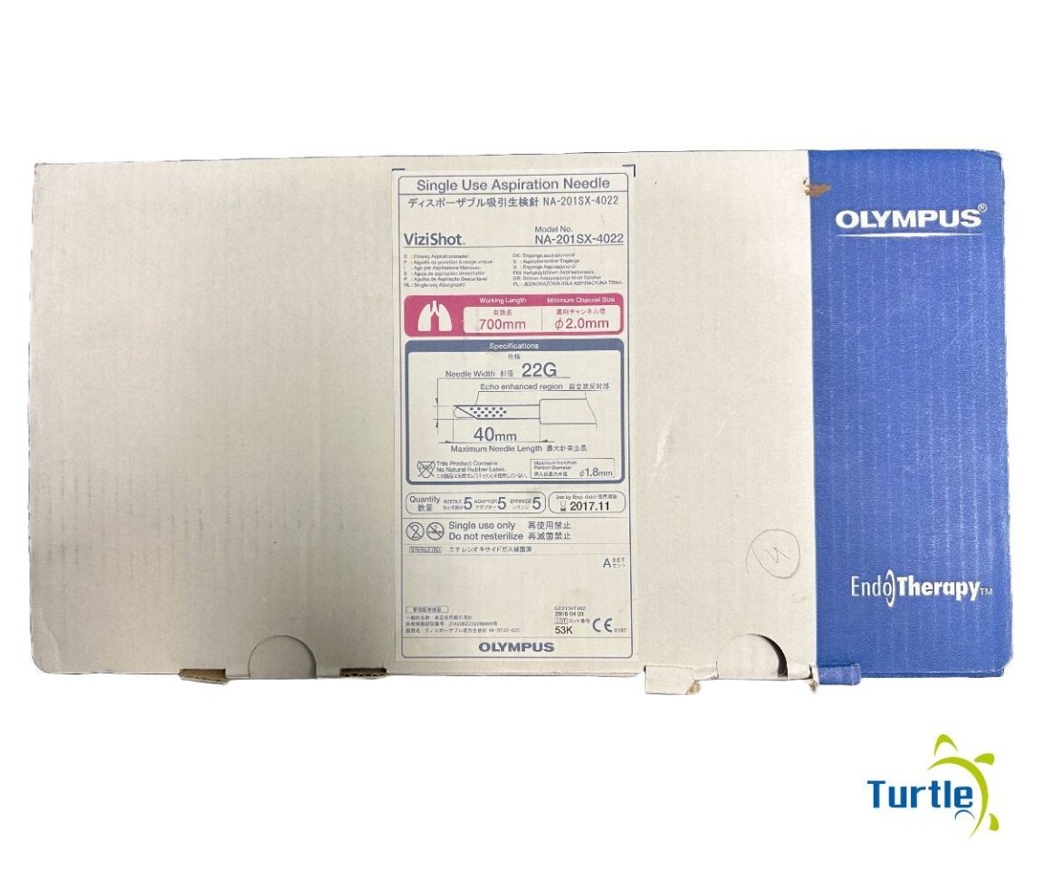 OLYMPUS EndoTherapy Single Use Aspiration Needle ViziShot 700mm 2.0mm 22G Box of 5 REF NA-201 SX-4022 EXPIRED