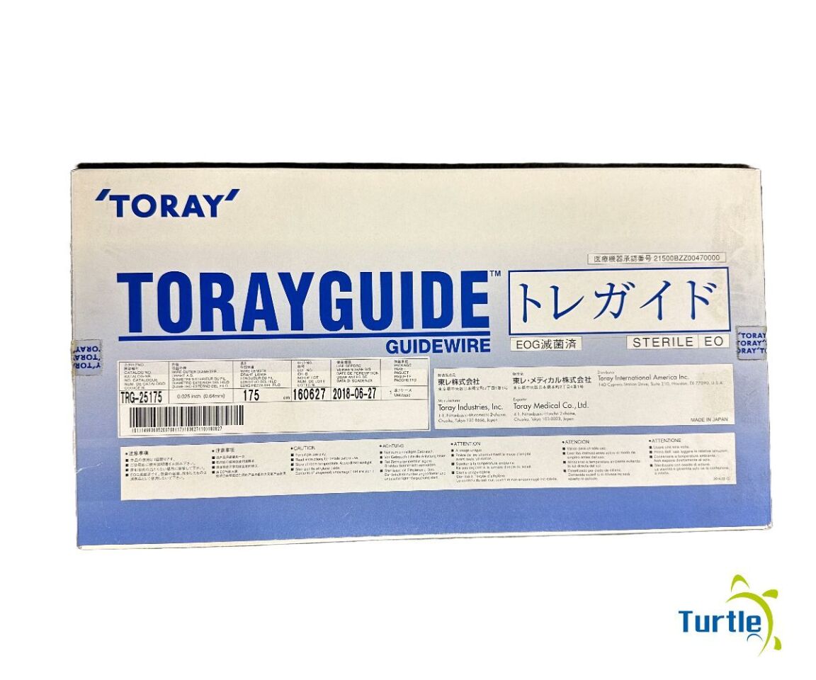 TORAY TORAYGUIDE GUIDEWIRE 0.025in 175cm REF TRG-25175 EXPIRED
