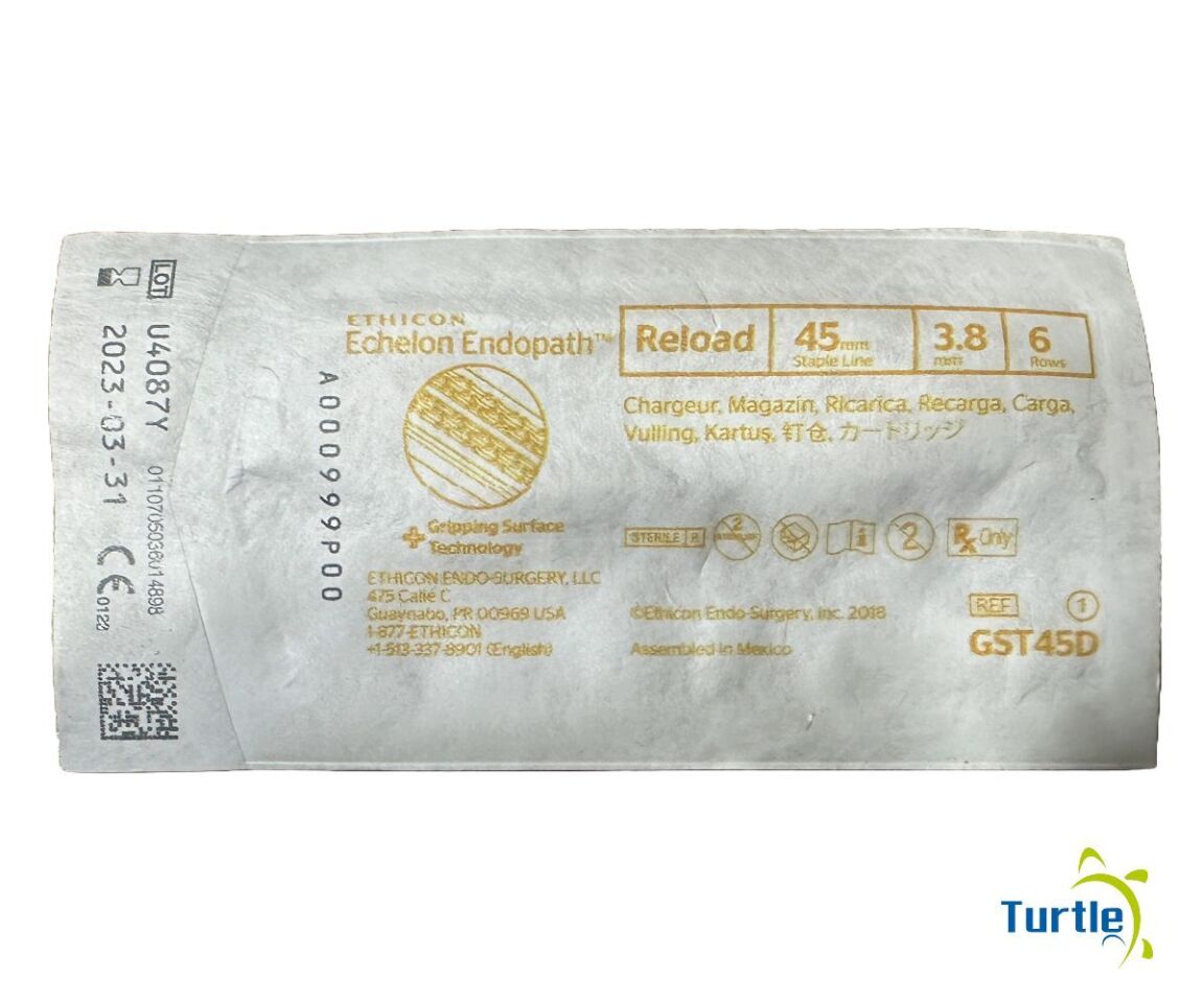 ETHICON Echelon Endopath Reload 45mm 3.8mm 6 Rows REF GST45D EXPIRED 2023-03-31