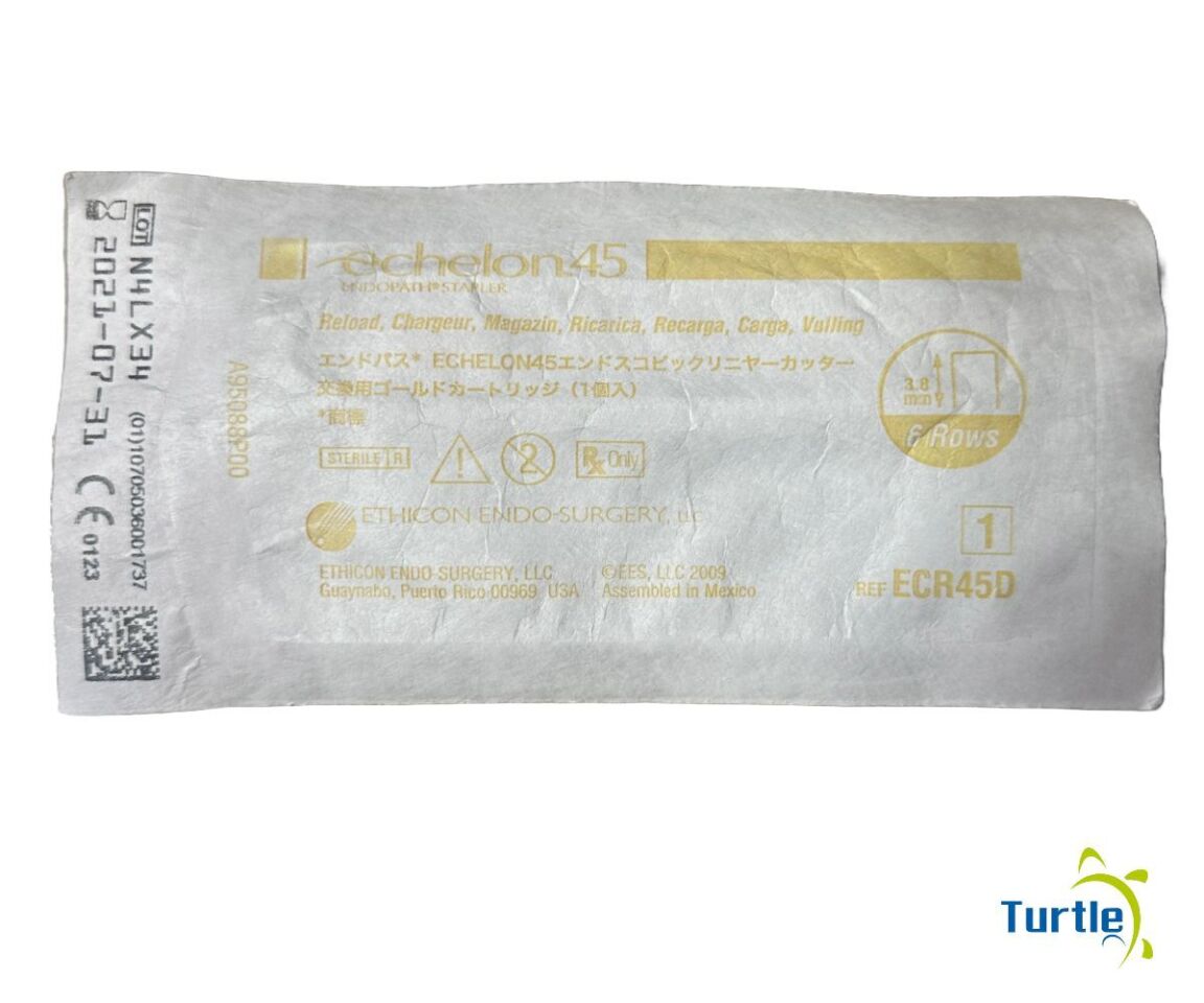 ETHICON Echelon45 Endopath Reload 3.8mm 6 Rows REF ECR45D EXPIRED 2023-07-31