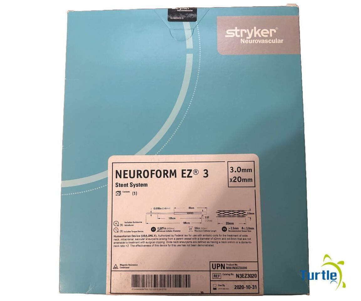 Stryker Neurovascular NEUROFORM EZ 3 Stent System 3.0mm x 20mm REF N3EZ3020 EXPIRED