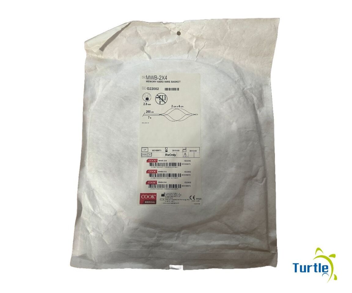 COOK MEDICAL MEMORY HARD WIRE BASKET 200cm 7Fr 2cm x 4cm 2.8mm REF MWB-2X4 G22002 EXPIRED