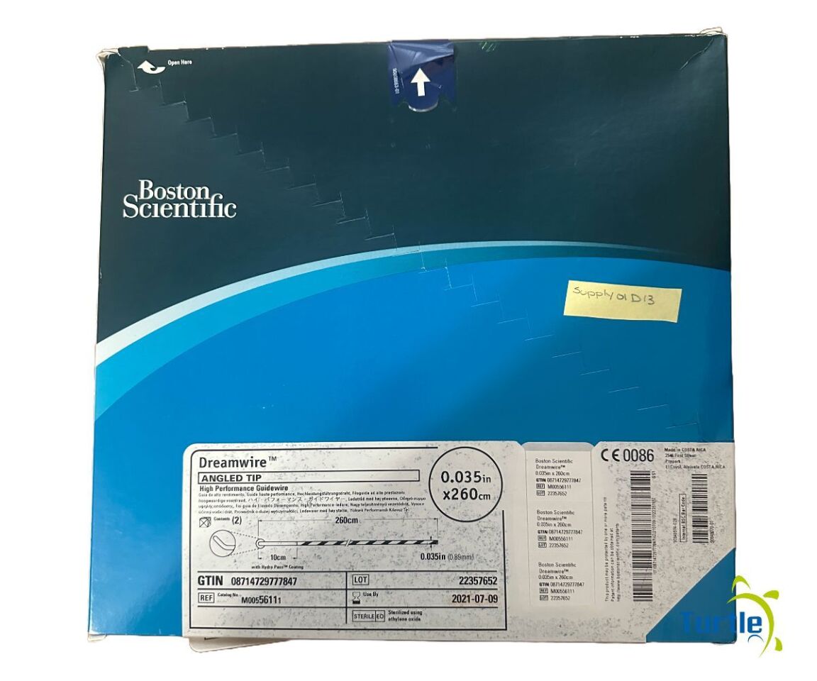 Boston Scientific Dreamwire ANGLED TIP High Performance Guidewire 0.035in x 260cm BOX OF 5 REF 5611 EXPIRED