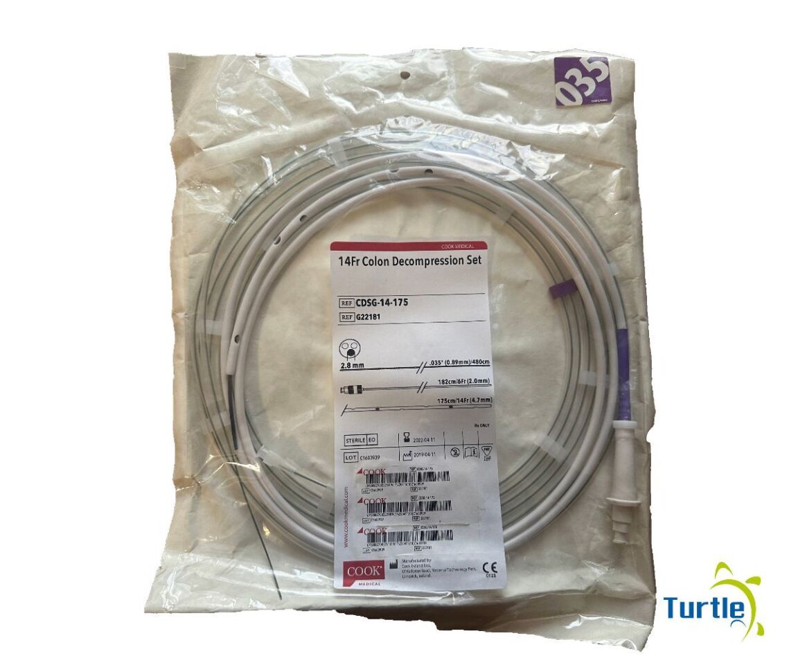 COOK 14Fr Colon Decompression Set REF CDSG-14-175 G22181 EXPIRED