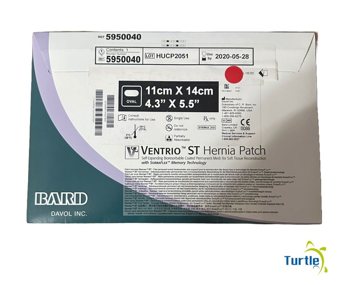 BARD VENTRIO ST Hernia Patch 11cm x 14cm OVAL REF 5950040 EXPIRED