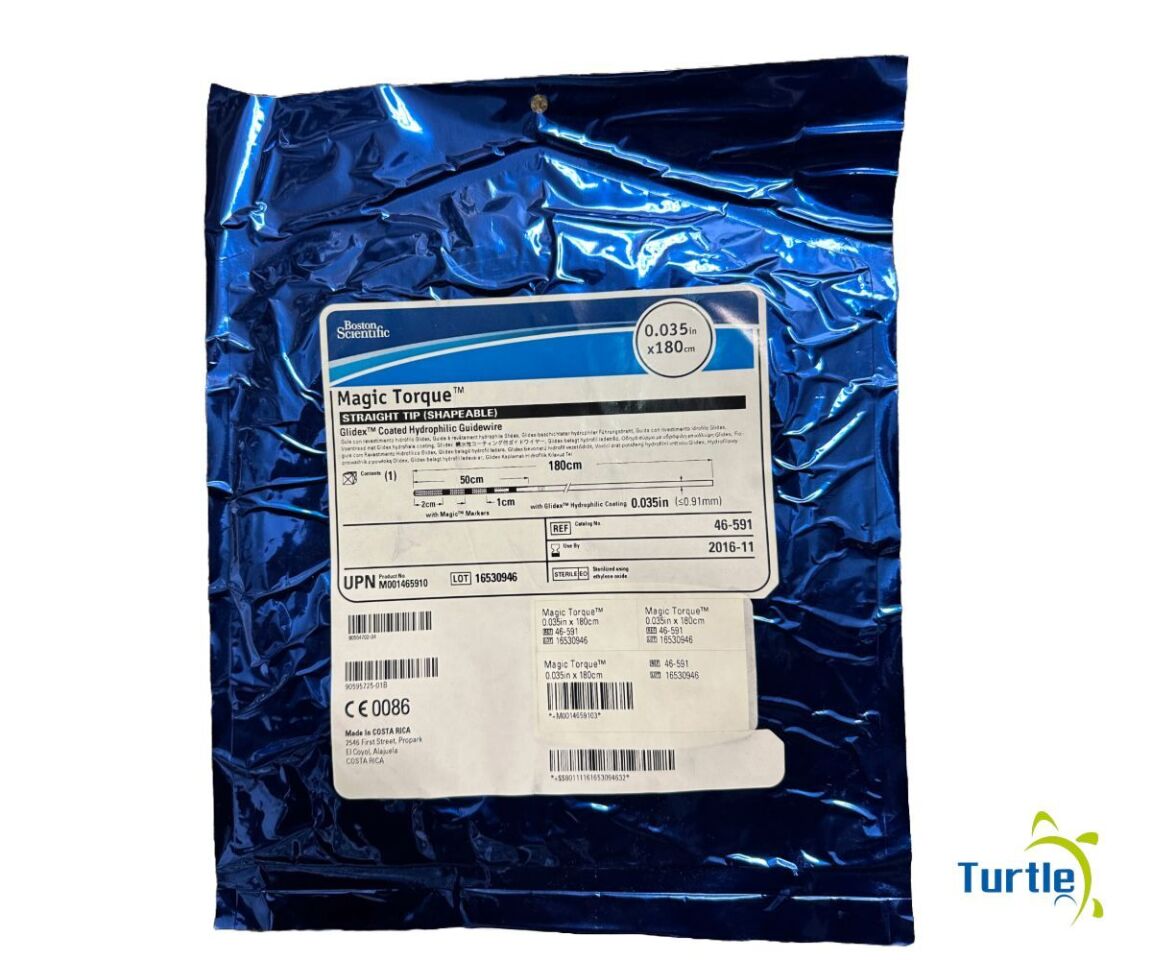 Boston Scientific Magic Torque STRAIGHT TIP (SHAPEABLE) Glidex Coated Hydrophilic Guidewire 0.035in x 180cm REF 46-591 EXPIRED