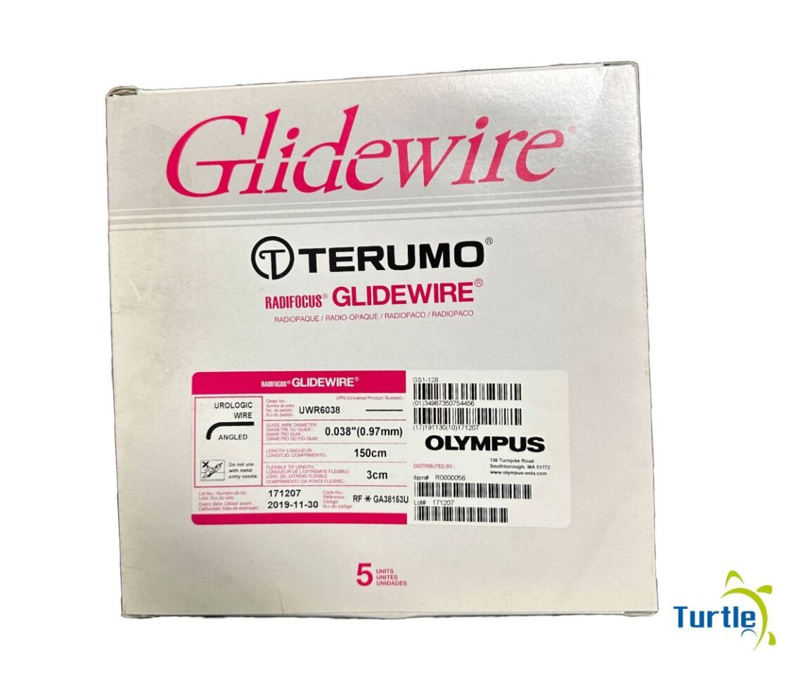 TERUMO RADIFOCUS GLIDEWIRE 0.038in(0.97 mm) 150cm 3cm UROLOGIC WIRE ANGLED REF UWR6038 EXPIRED