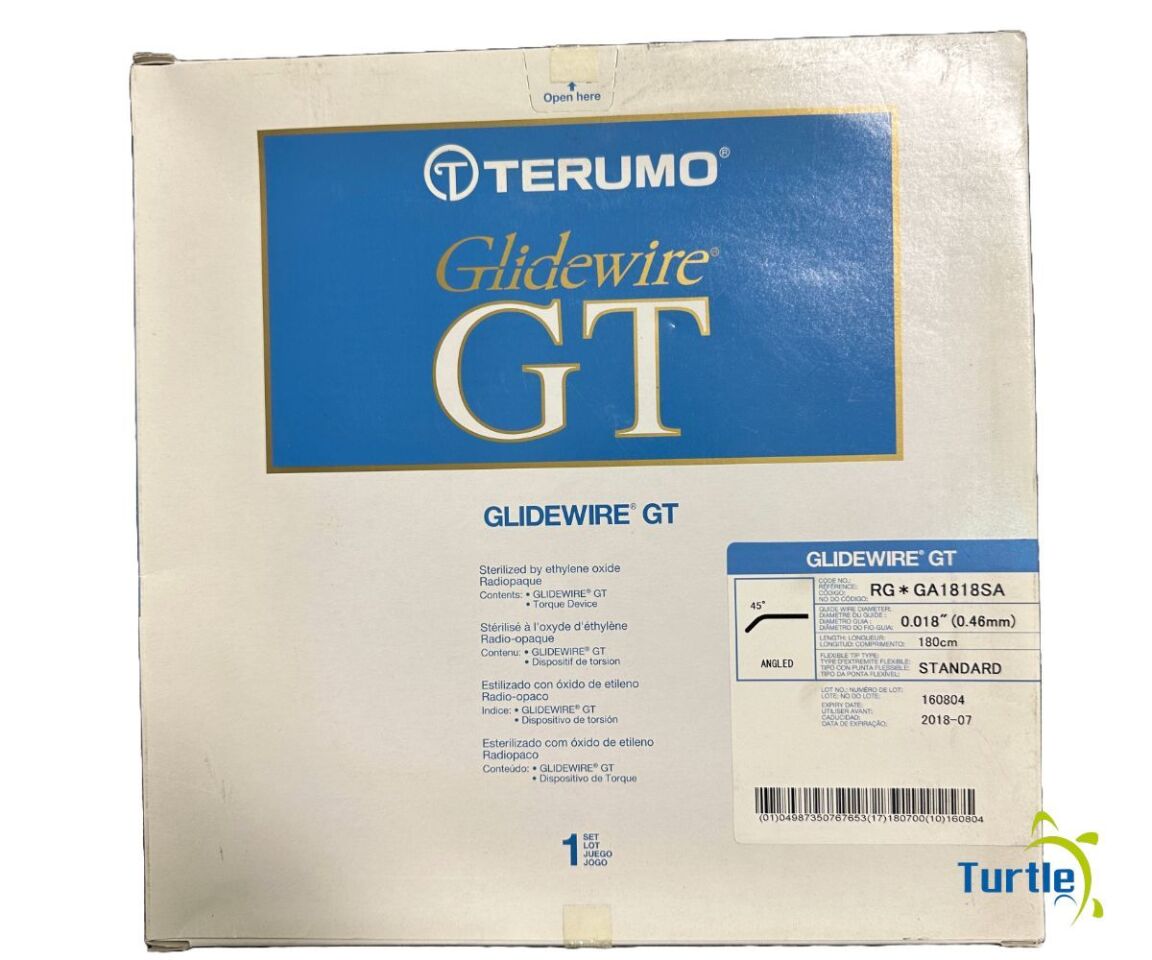 TERUMO Glidewire GT 0.018in(0.46mm) 180cm STANDARD 45 deg Angled REF RG * GA1818SA EXPIRED