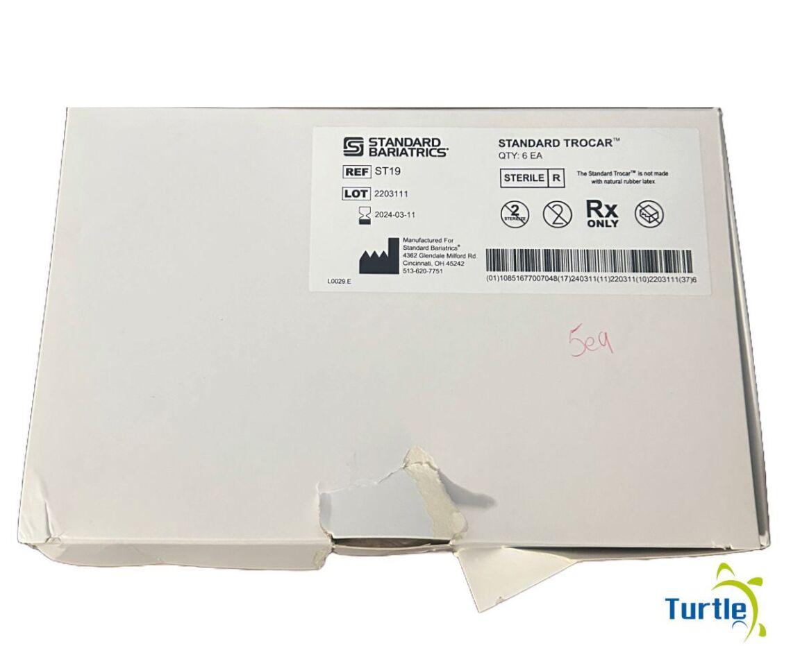 STANDARD BARIATRICS STANDARD TROCAR REF ST19 BOX OF 6 DATE 2024-03-11