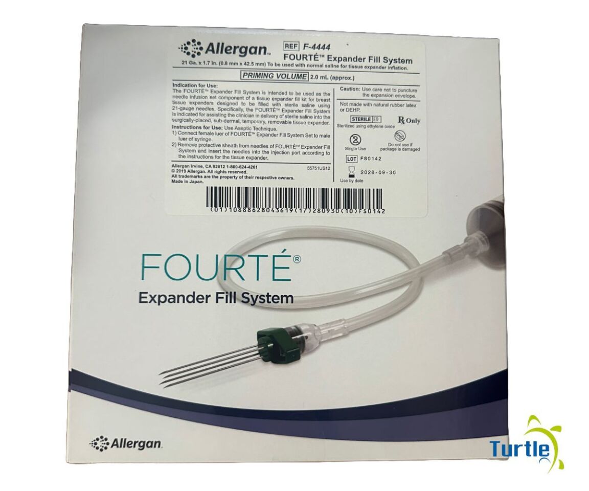 Allergan FOURTE Expander Fill System 21 Ga. x 1.7 in. (0.8 mm x 42.5 mm) REF F-4444 IN-DATE 2028-09-30