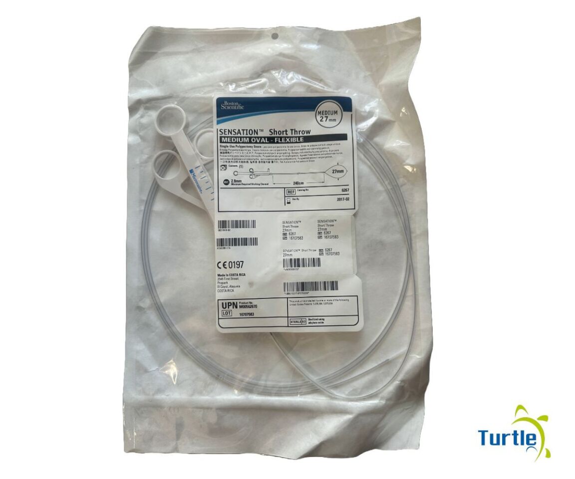Boston Scientific Sensation Short Throw Medium Oval Flexible Single-Use Polypectomy Snare Medium 27 mm REF 6267 EXPIRED