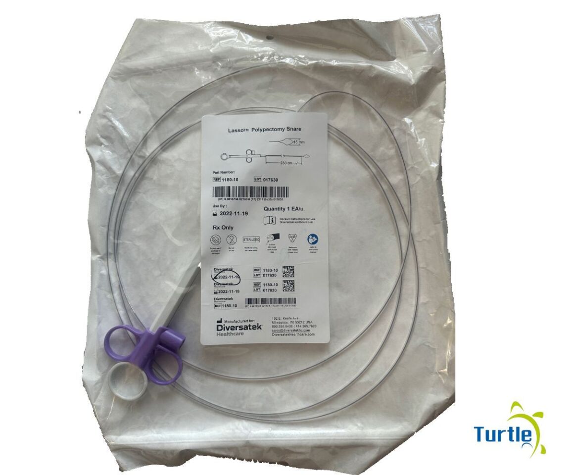 Diversatek Healthcare Lasso Polypectomy Snare 230 cm REF 1180-10 EXPIRED 2022-11-19