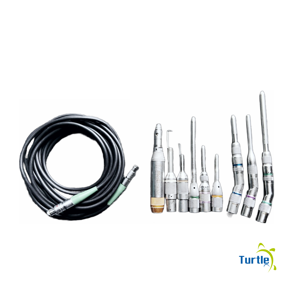 Medtronic Midas Rex EM100 Legend Drill Set with 8 Attachments and EM1