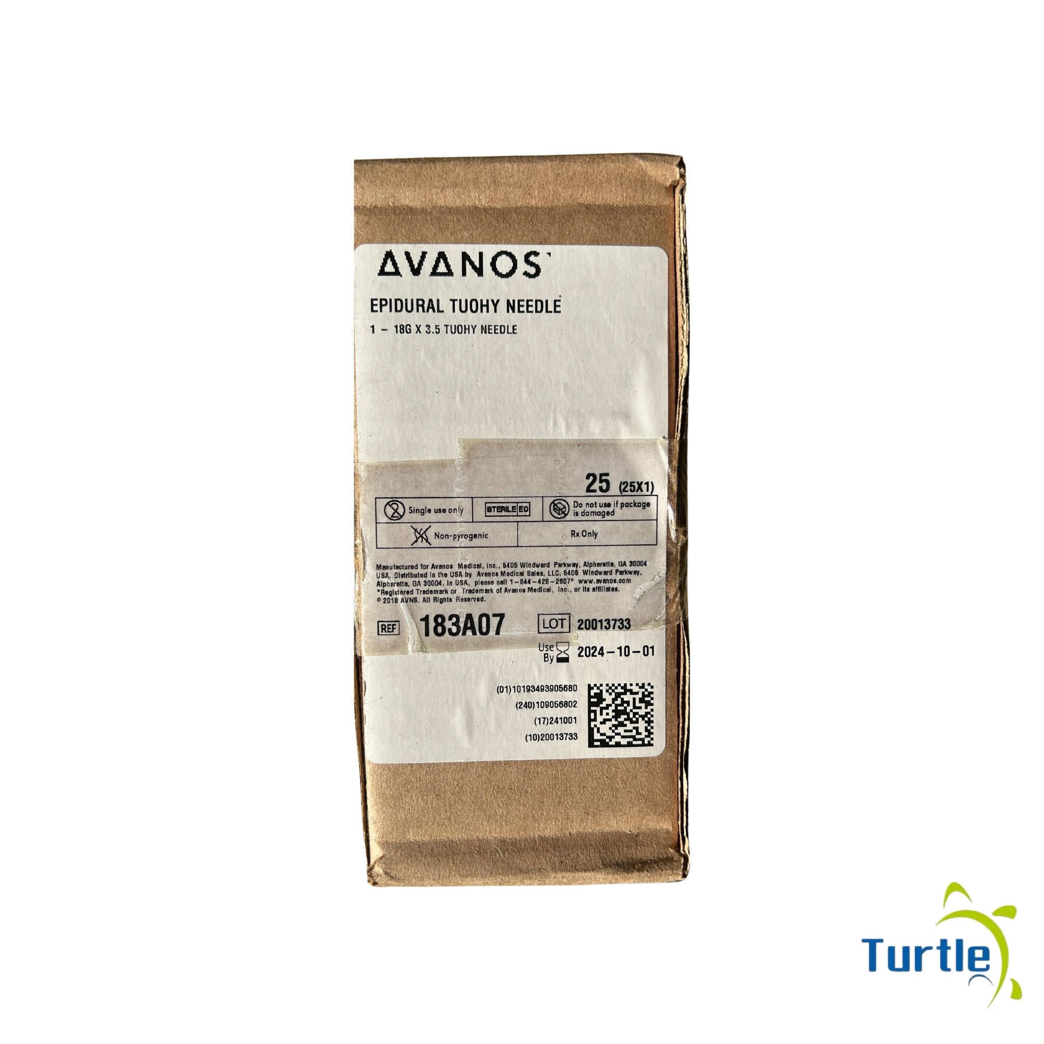 AVANOS EPIDURAL TUOHY NEEDLE - 18G x 3.5 TUOHY NEEDLE (25 x 1) - 2024-10-01