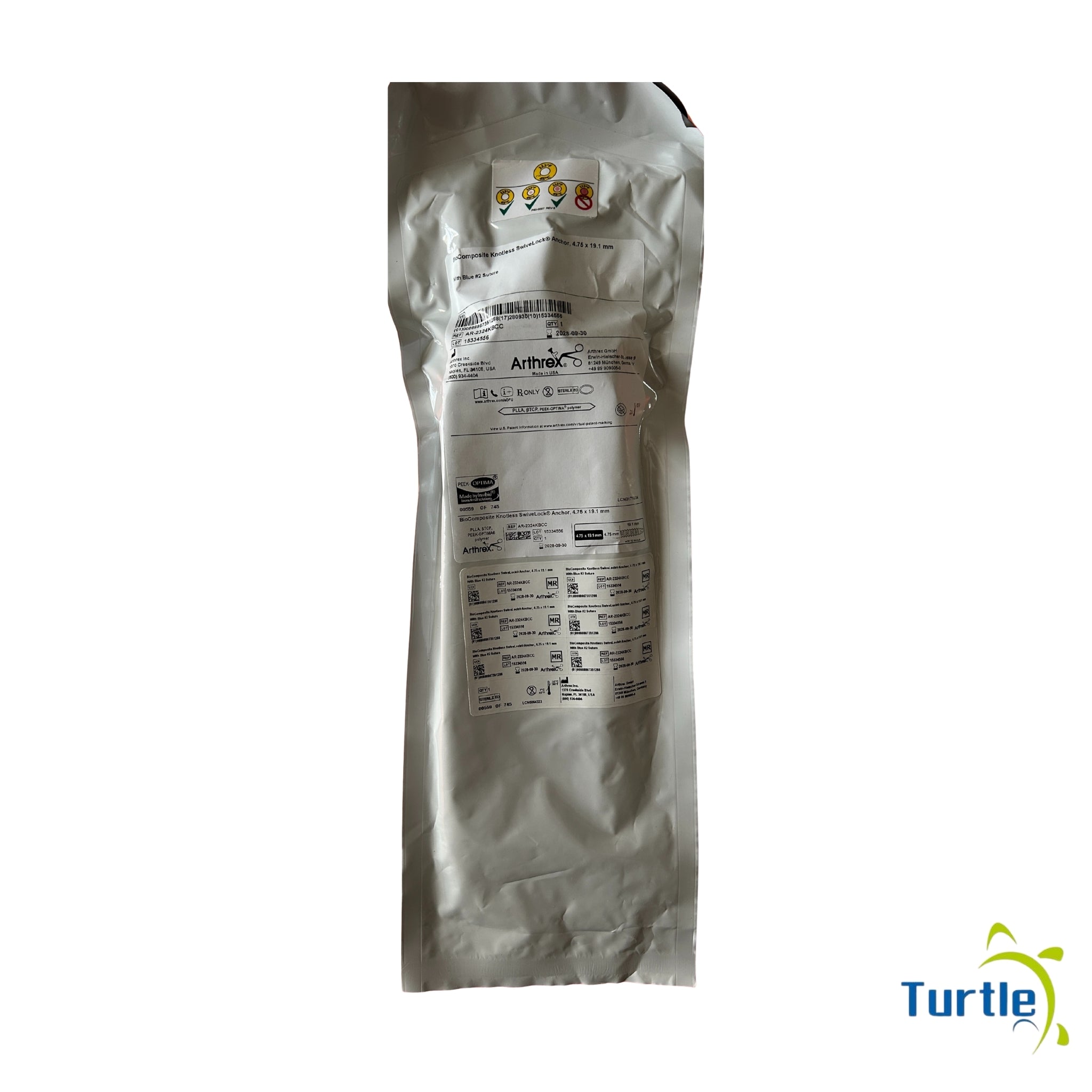 Arthrex BioComposite Knotless SwiveLock Anchor - 4.75 x 19.1 mm - With