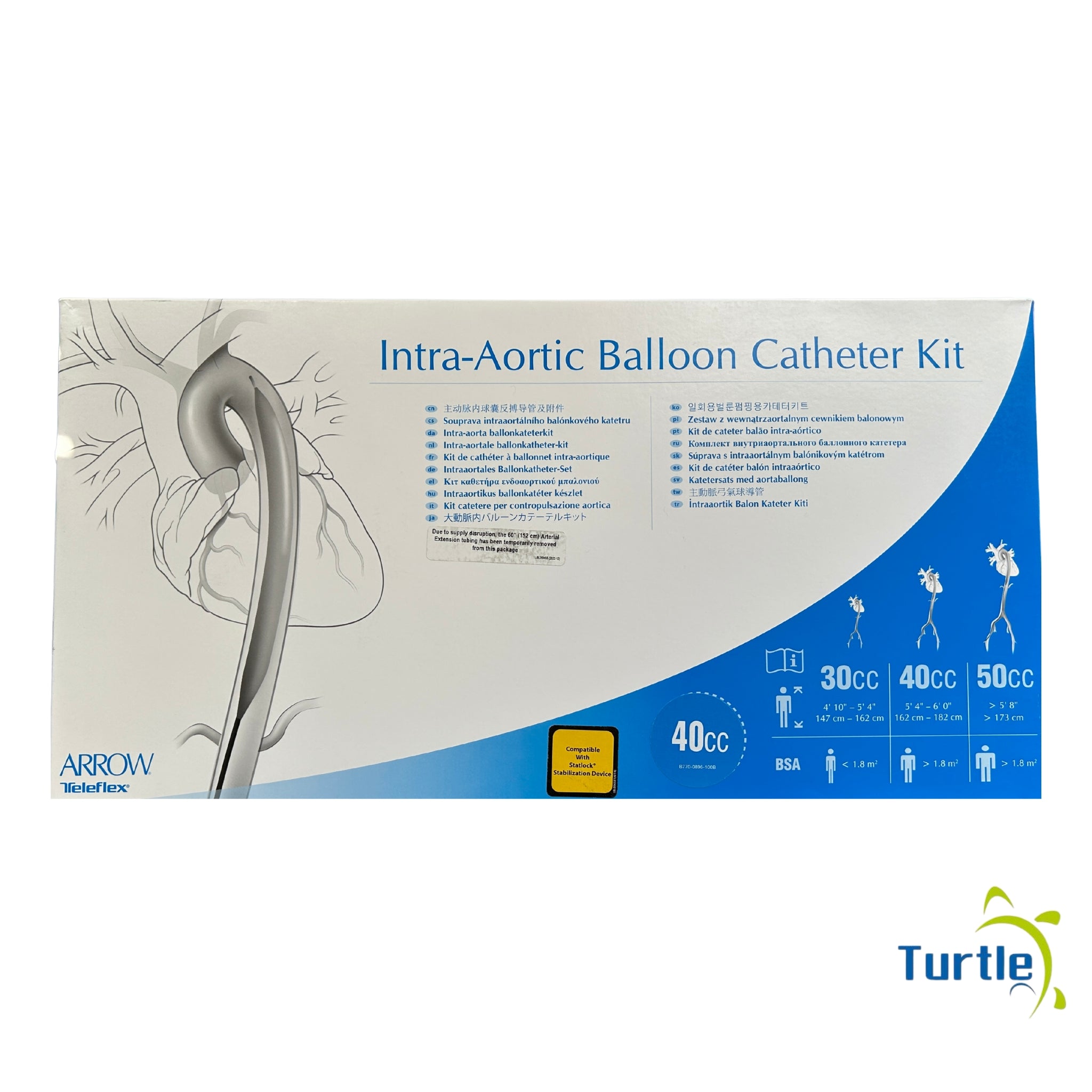 Arrow Eleflex Intra-Aortic Ballon Catheter Kit 40CC - 2025-01-31