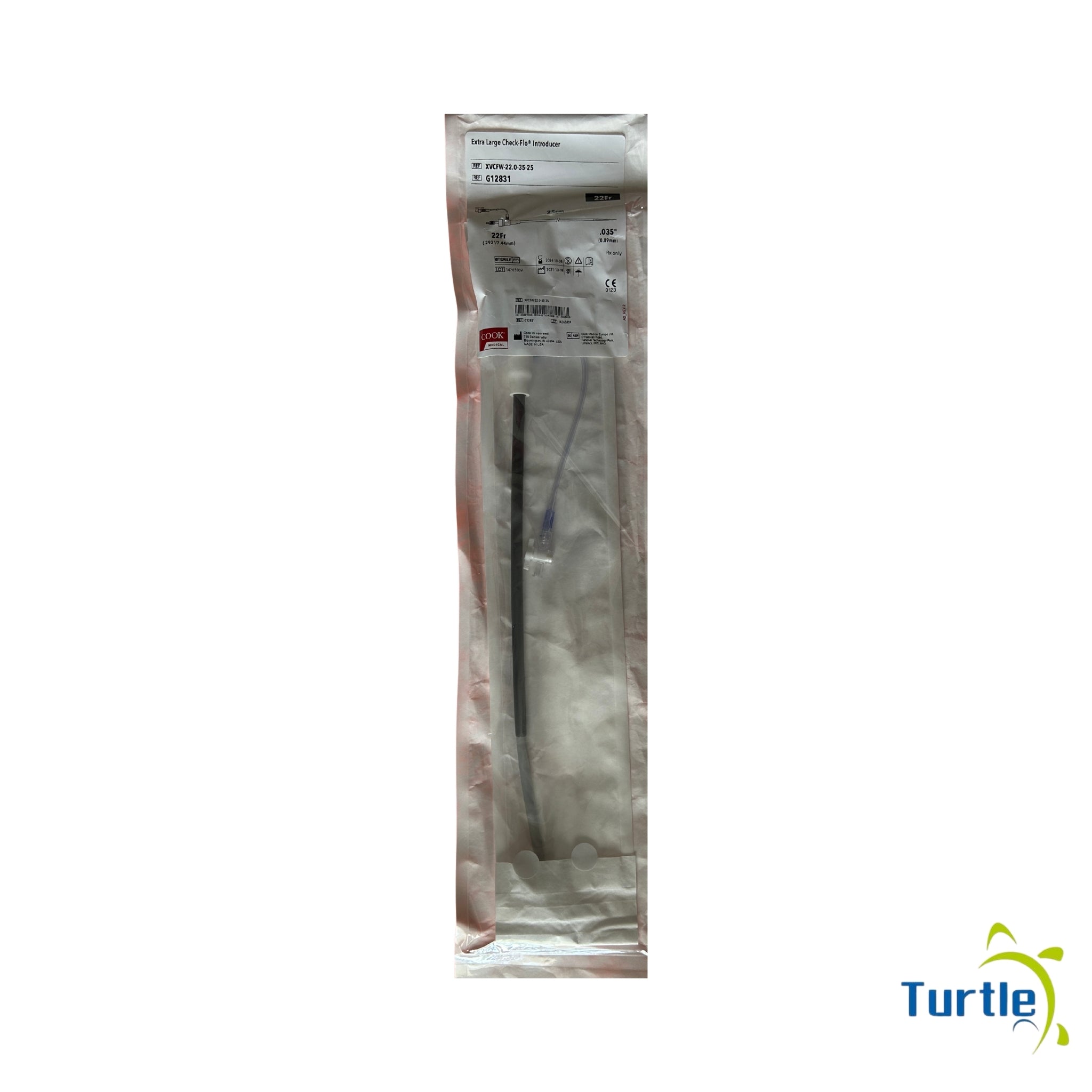 COOK MEDICAL Extra Larger Check-Flo Introducer - 22Fr - .035'' (0.89mm)  - 2024-10-08