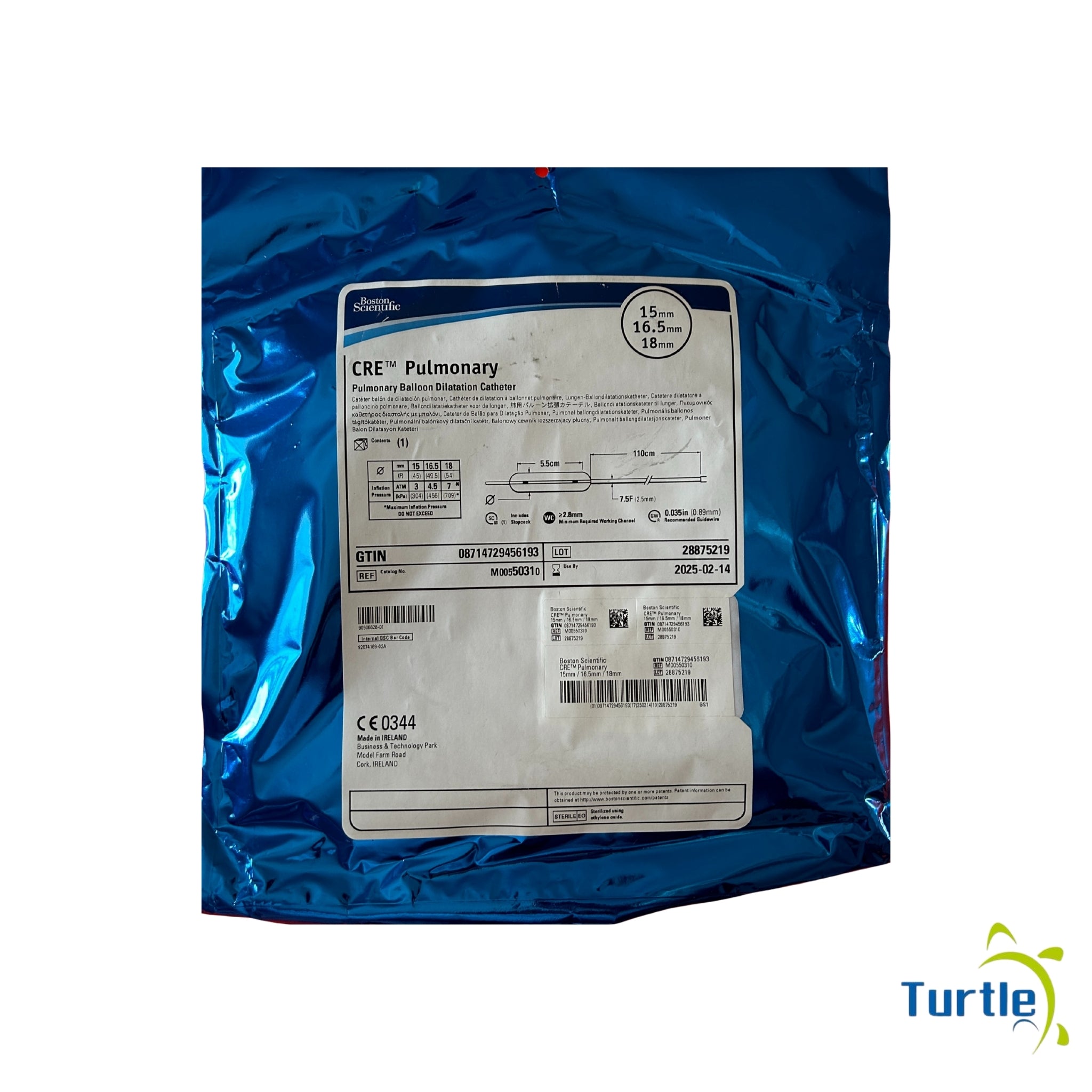 Boston Scientific CRE Pulmonary, Pulmonary Balloon Dilatation Catheter - 15mm 16.5mm 18mm - 2025-02-14