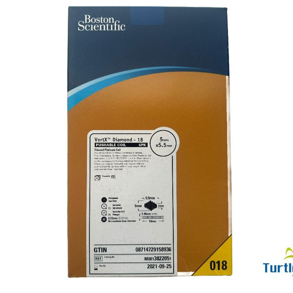 Boston Scientific VortX Diamond - 18 PUSHABLE COIL 5PK Fibered Platinu
