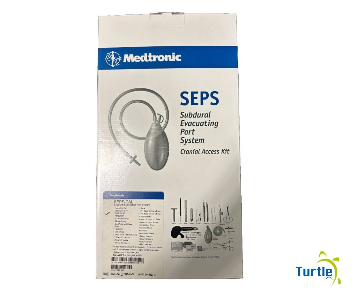 Medtronic SEPS Subdural Evacuating Port System Cranial Access Kit REF 11-0401-CAL EXPIRED