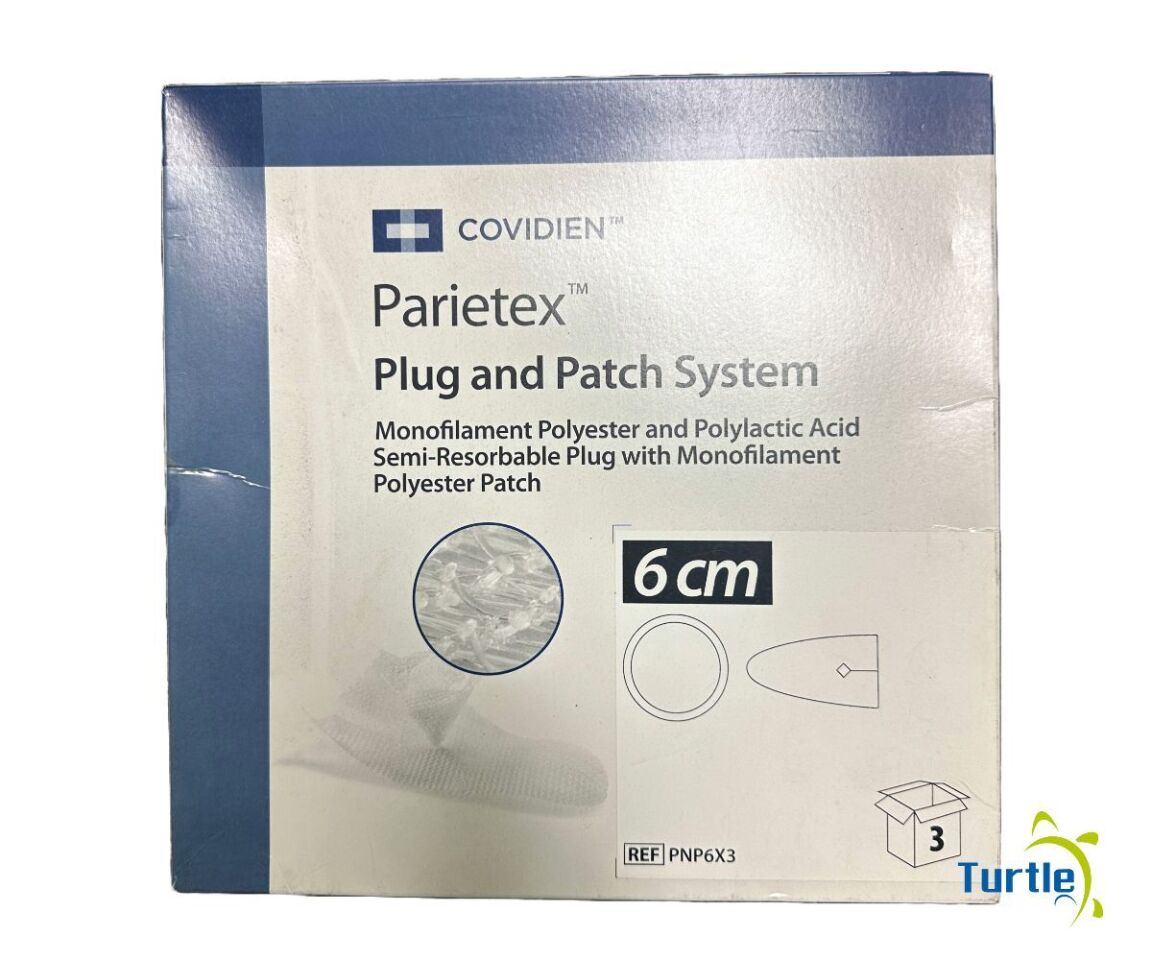 COVIDIEN Parietex Plug and Patch System Monofilament Polyester and Polylactic Acid Semi-Resorbable Plug REF PNP6X3 EXPIRED