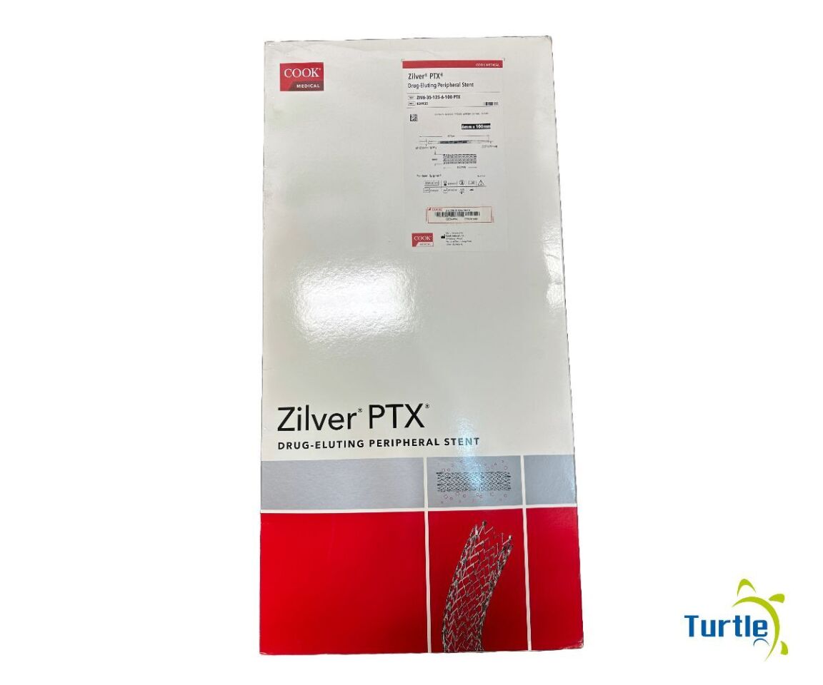 COOK MEDICAL Zilver PTX DRUG-ELUTING PERIPHERAL STENT 125cm 6mm x 100mm REF ZIV6-35-125-6-100-PTX EXPIRED