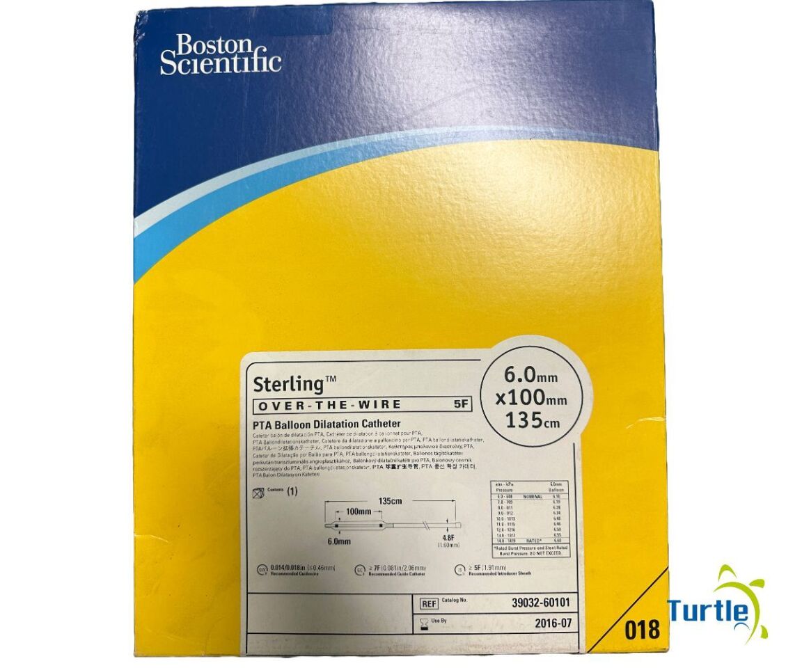 Boston Scientific Sterling OVER-THE-WIRE 5F PTA Balloon Dilatation Catheter 6.0mm x 100mm 135cm REF 39032-60101 EXPIRED