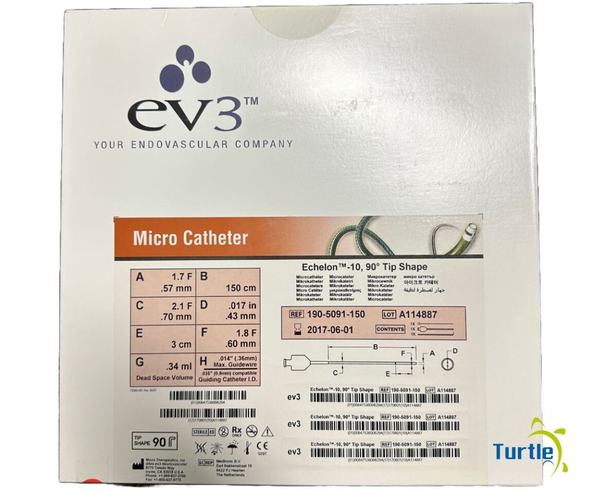 eV3 Micro Catheter Echelon -10. 90 Tip Shape REF 190-5091-150 EXPIRED