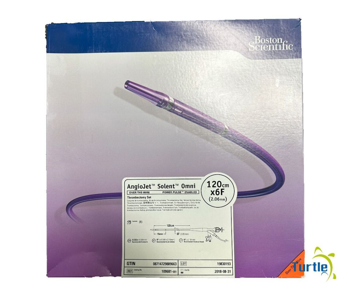 Boston Scientific AngioJet Solent Omni OVER-THE-WIRE POWER PULSE ENABLED Thrombectomy Set 120cm x 6F REF 109681-001 EXPIRED