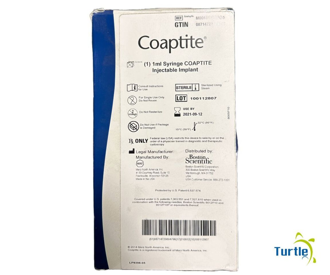 Boston Scientific Coaptite (1) 1ml Syringe COAPTITE Injectable Implant REF M0068903000 EXPIRED