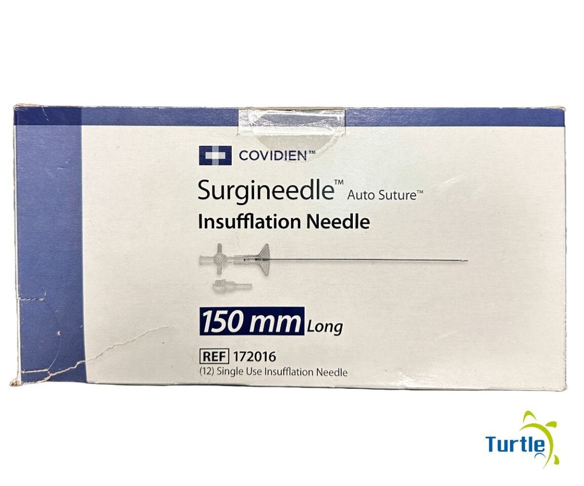 COVIDIEN Surgineedle Auto Suture Insufflation Needle 150 mm Long Box of 12 REF 172016 EXPIRED