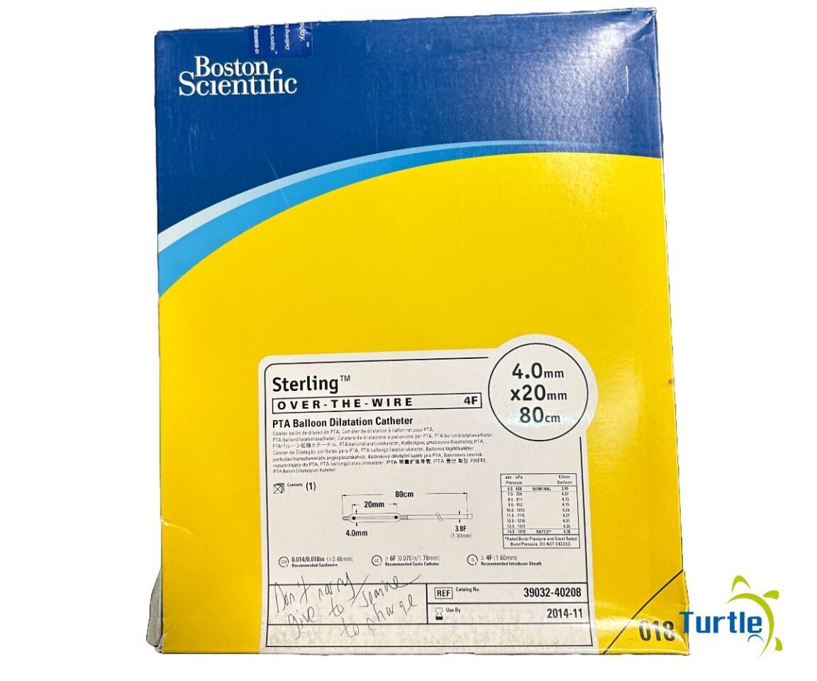 Boston Scientific Sterling OVER-THE-WIRE 4F PTA Balloon Dilatation Catheter 4.0mm x 20mm 80cm REF 39032-40208 EXPIRED