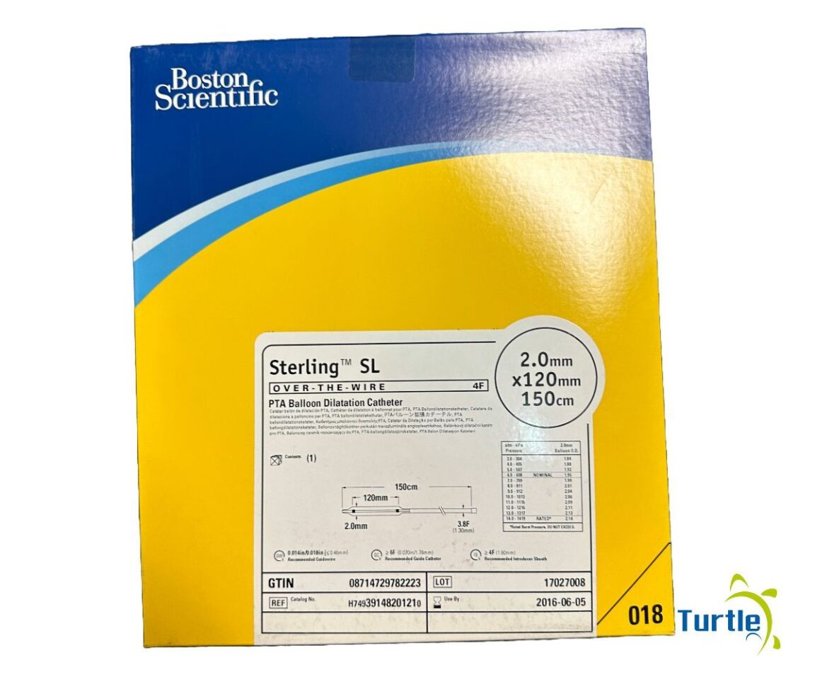 Boston Scientific Sterling OVER-THE-WIRE 4F PTA Balloon Dilatation Catheter 2.0mm x 120mm 150cm REF H74939148201210 EXPIRED