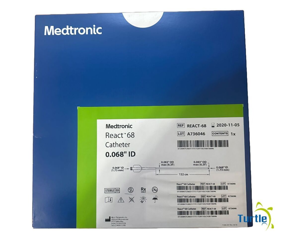 Medtronic React 68 Catheter 0.068in ID 132cm REF REACT-68 EXPIRED